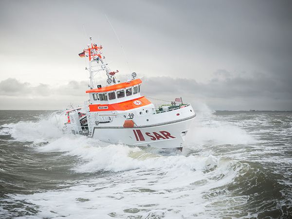 Seenotrettungskreuzer im Einsatz
